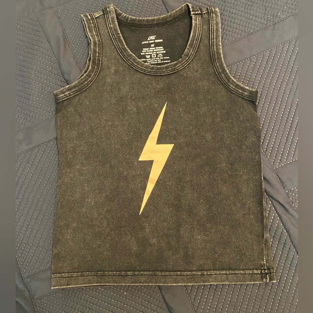 Little Rad Things Spark Muscle-Tee - Vintage Black
